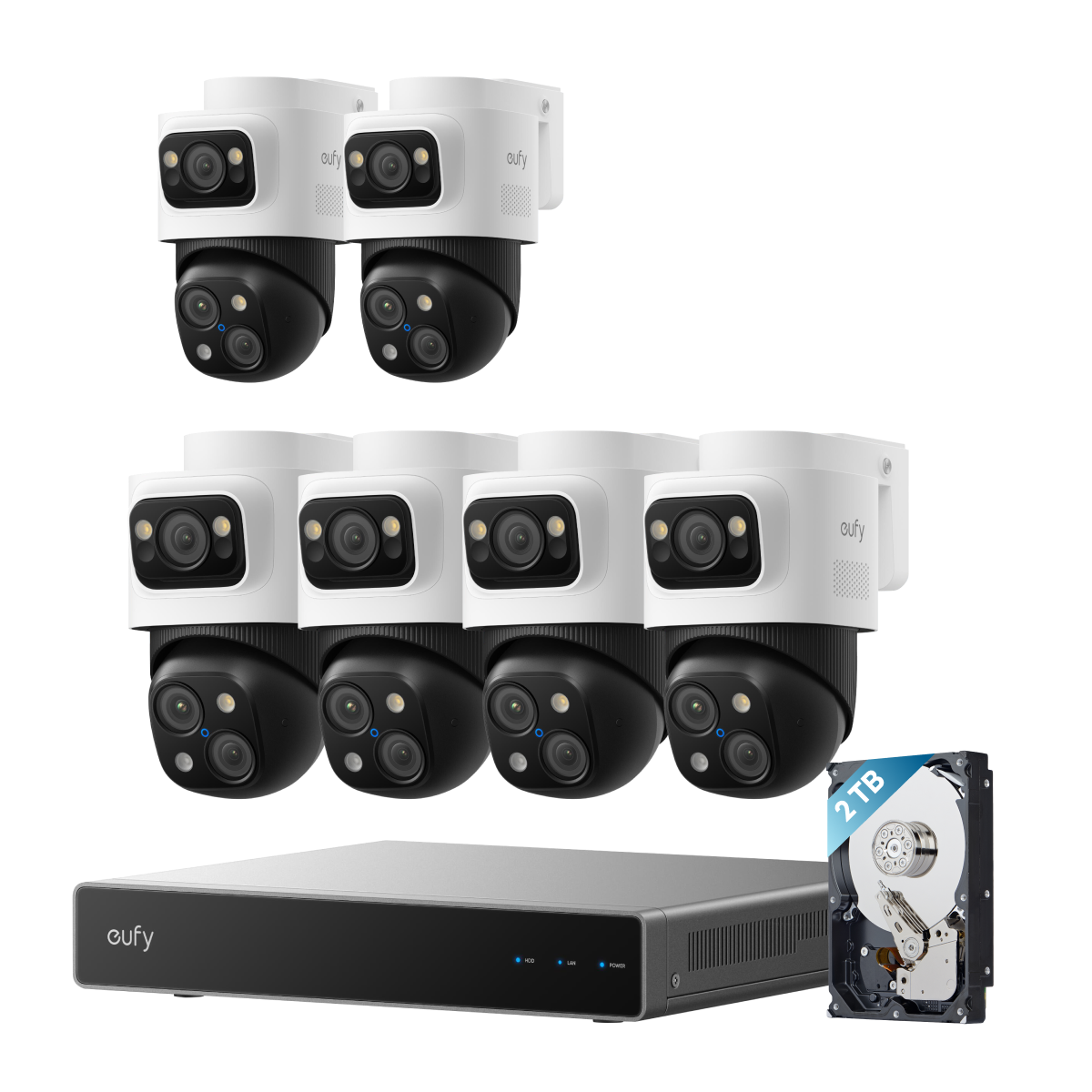 eufy 6-Cam Kit PoE NVR Security System S4 Max