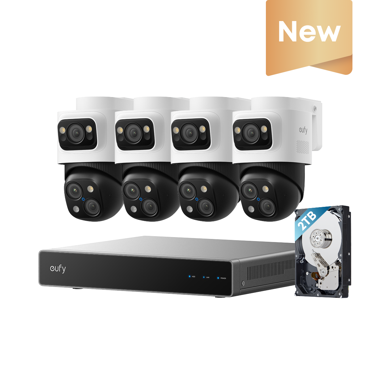 eufy NVR Security System S4 Max (4 PoE PTZ Kit)