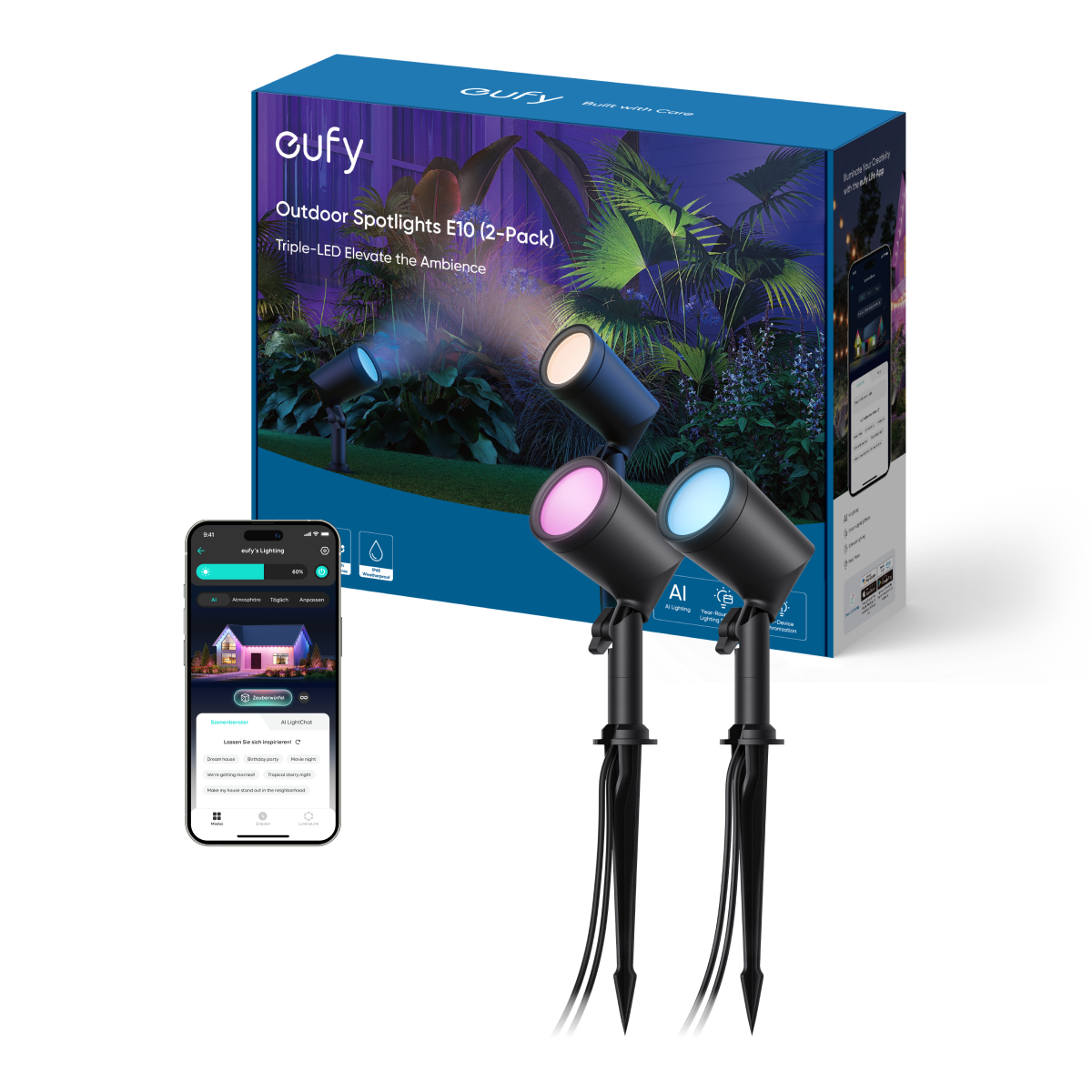 eufy Outdoor Spotlights E10(2pack)