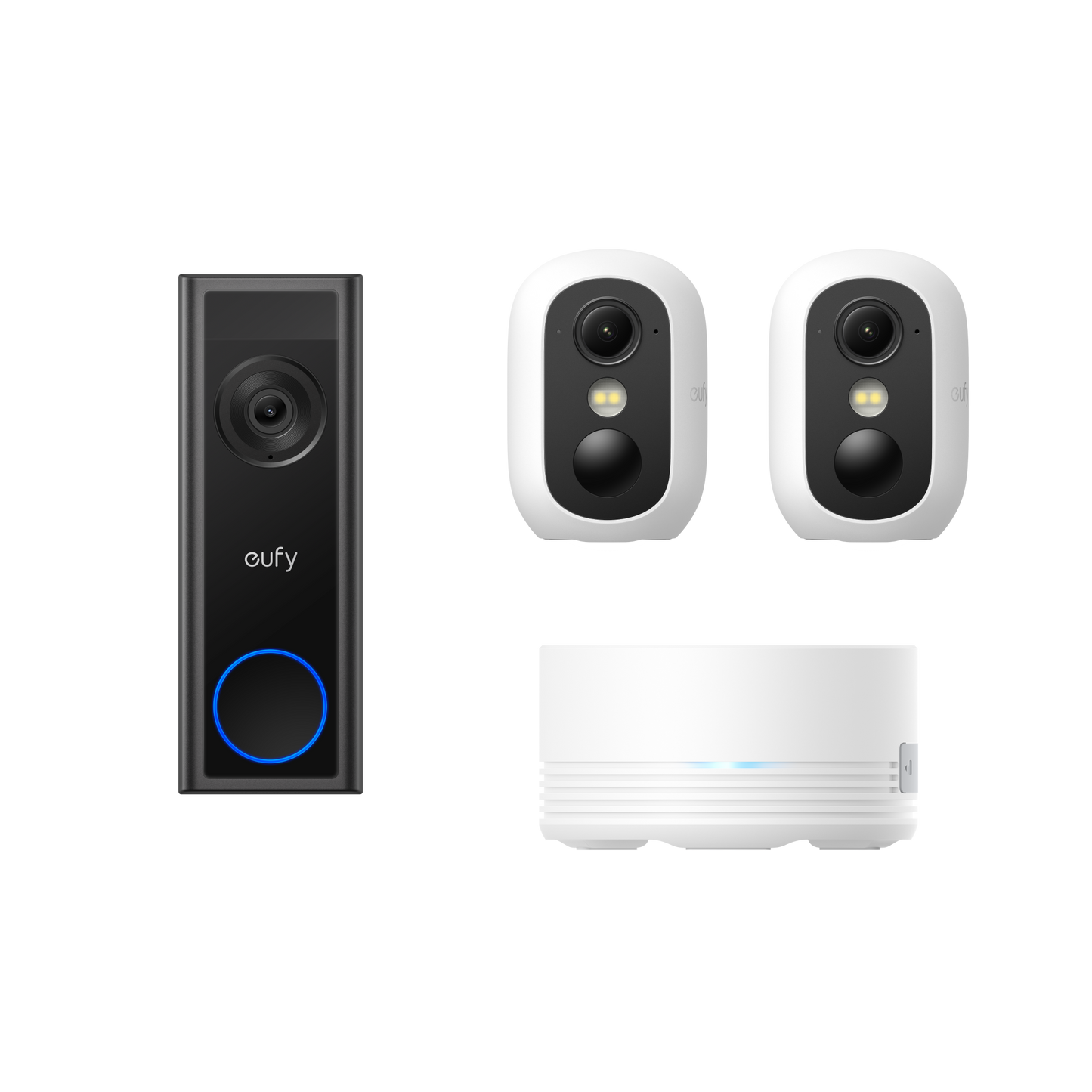 eufy Video Doorbell C30 + eufyCam C35 2-Cam Kit with HBmini