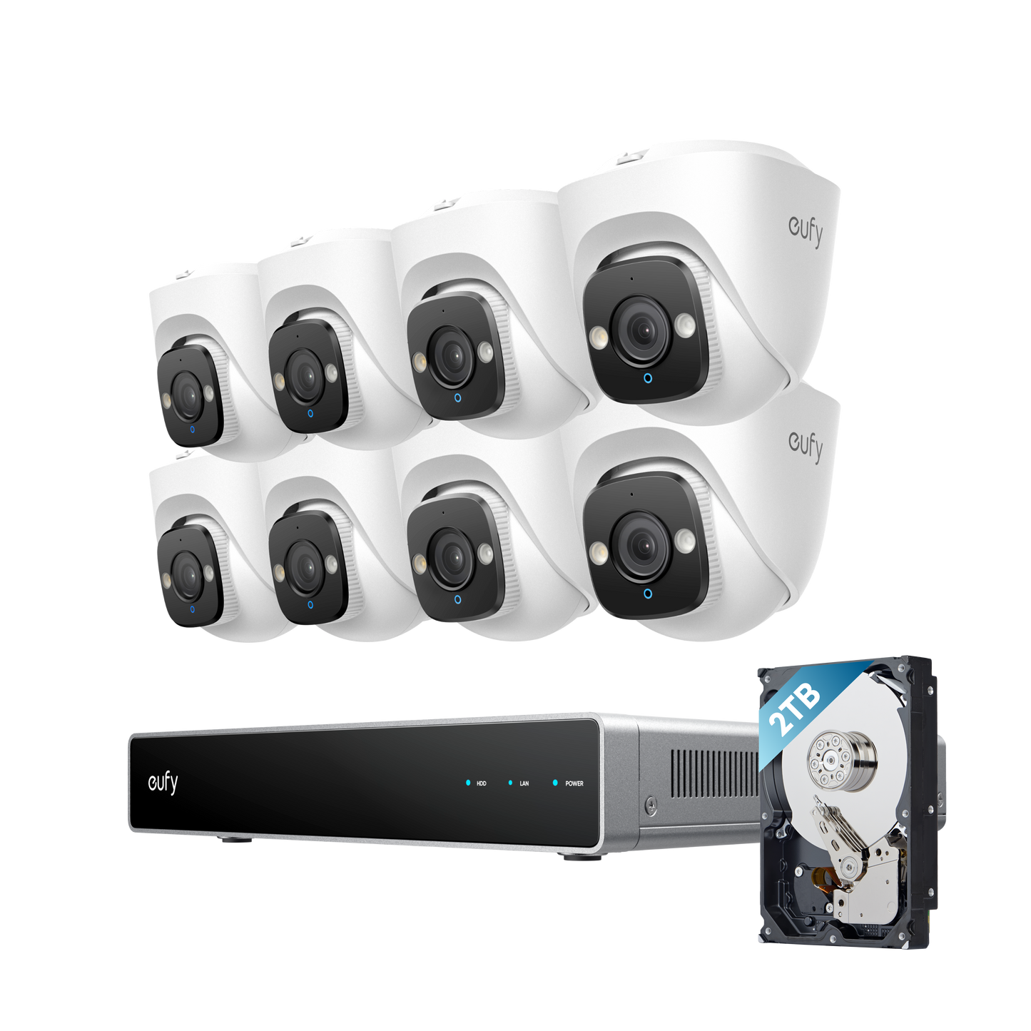 eufy PoE NVR CCTV Security System E41 (8 PoE Cam Kit)