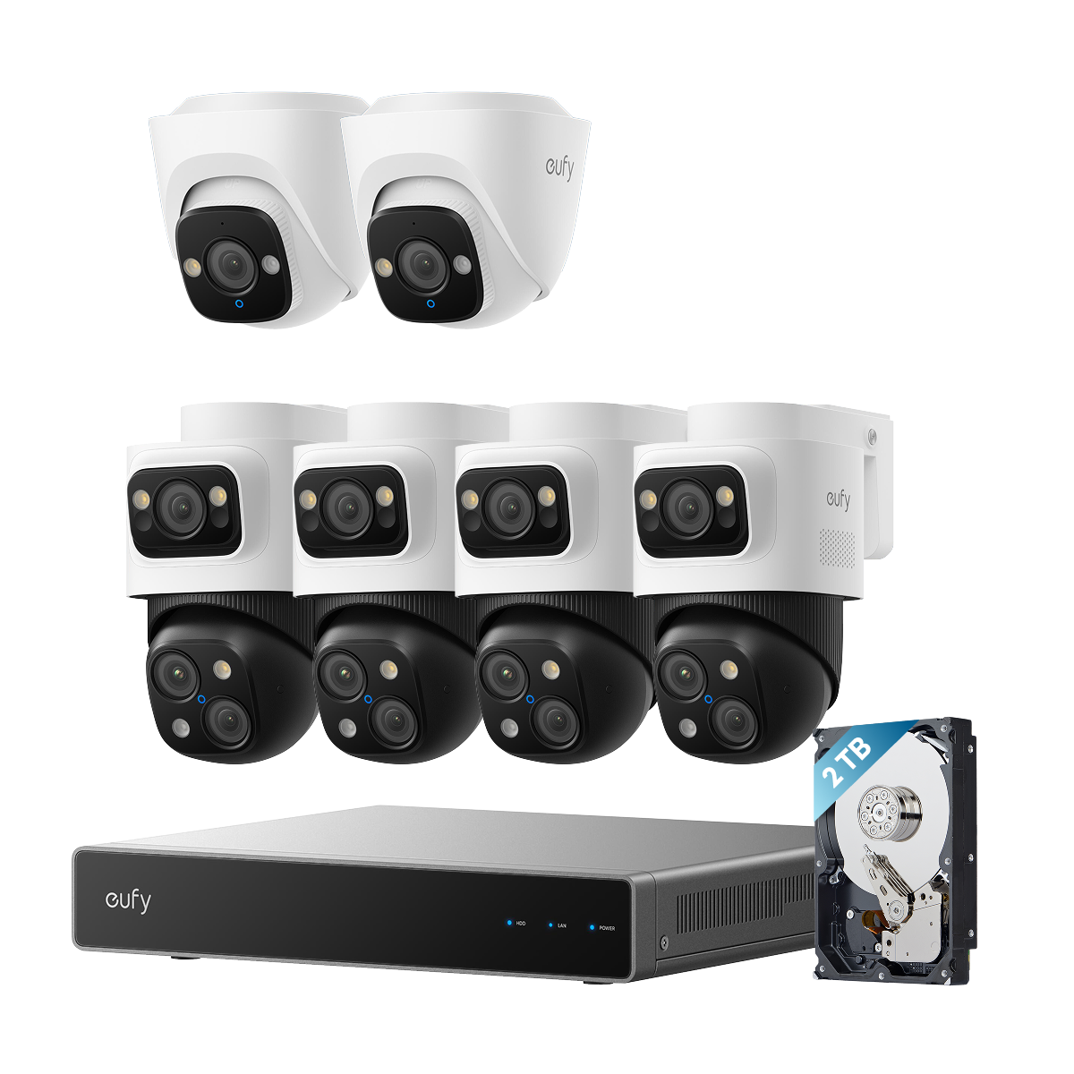 eufy PoE NVR Security System S4 Max + 2 Turret Cameras