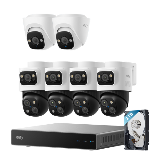 eufy PoE NVR Security System S4 Max + 2 Turret Cameras
