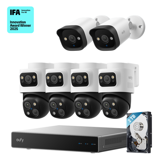 eufy PoE NVR Security System S4 Max + 2 Bullet Cameras