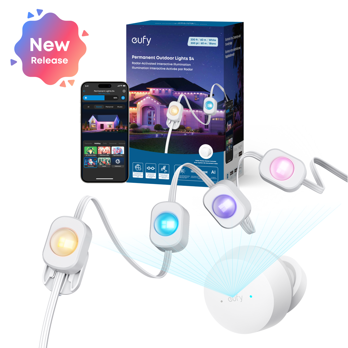 eufy Permanent Outdoor Lights S4 (30m with 72 LED Lights)