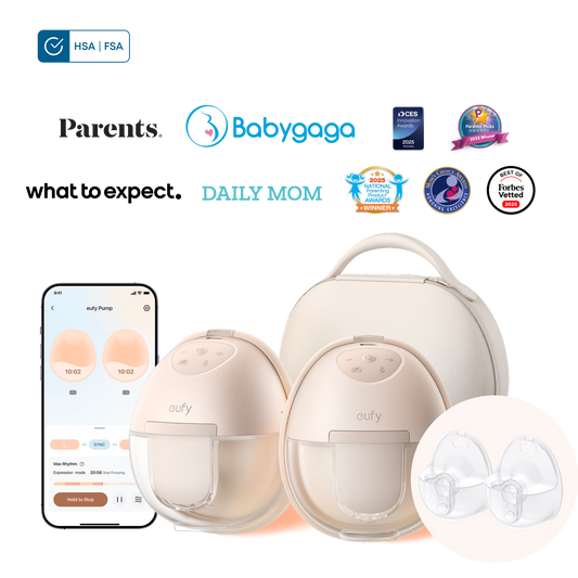 eufy Breast Pump S1 Pro + Original Milk Container (2-Pack)