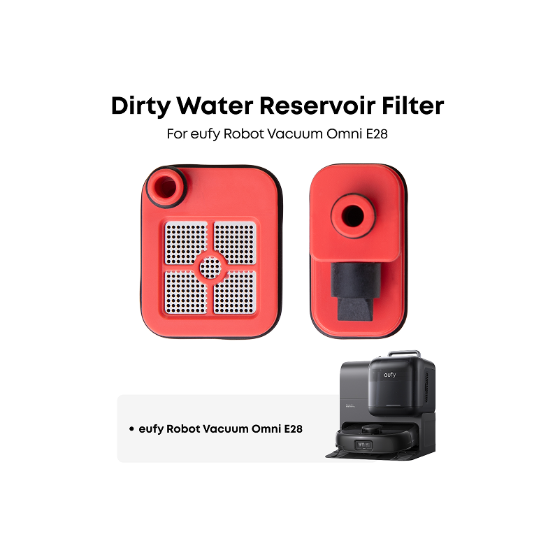 eufy Dirty Water Reservoir Filter, Efficient Filtration, Durable, Compatible with E25 and E28