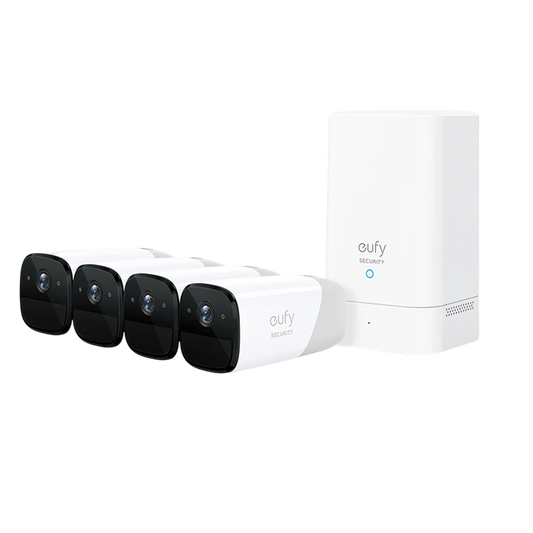 EUFY SECURITY CAM 2 PRO 2K CORE SECURITY KIT 4 PACK PLUS HOMEBASE 2