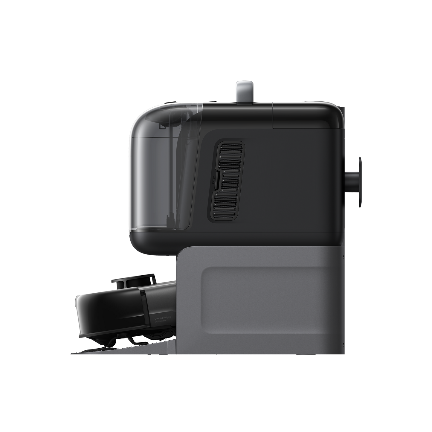 eufy smart cleaning station with sleek black design