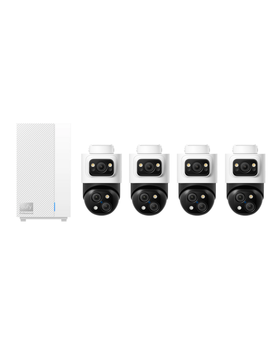 eufy PTZ-Bullet PoE Cam S4 4-Pack and HomeBase™ Professional S1 Bundle