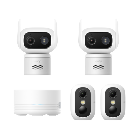 eufyCam C35 2-Cam Kit with HBmini + C31 (2 Pack)