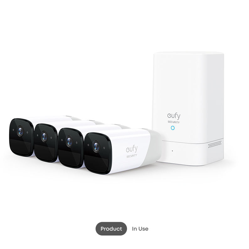 EUFY SECURITY CAM 2 PRO 2K CORE SECURITY KIT 4 PACK PLUS HOMEBASE 2