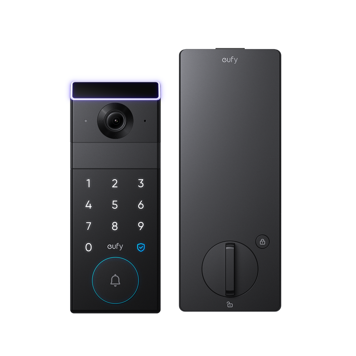 eufy smart lock with illuminated keypad and camera