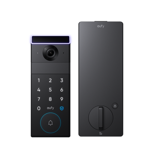 eufy smart lock with illuminated keypad and camera