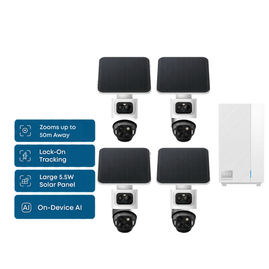 eufyCam S4 (4-Cam Kit) + eufy HomeBase™ Professional S1