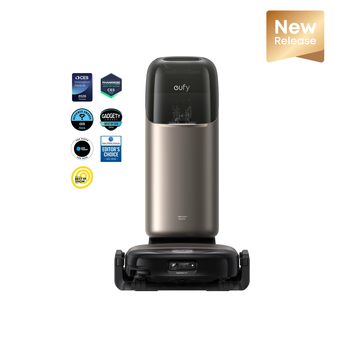 eufy Omni S2 Robot Vacuum and Mop with security camera S350 4K UHD Indoor Camera