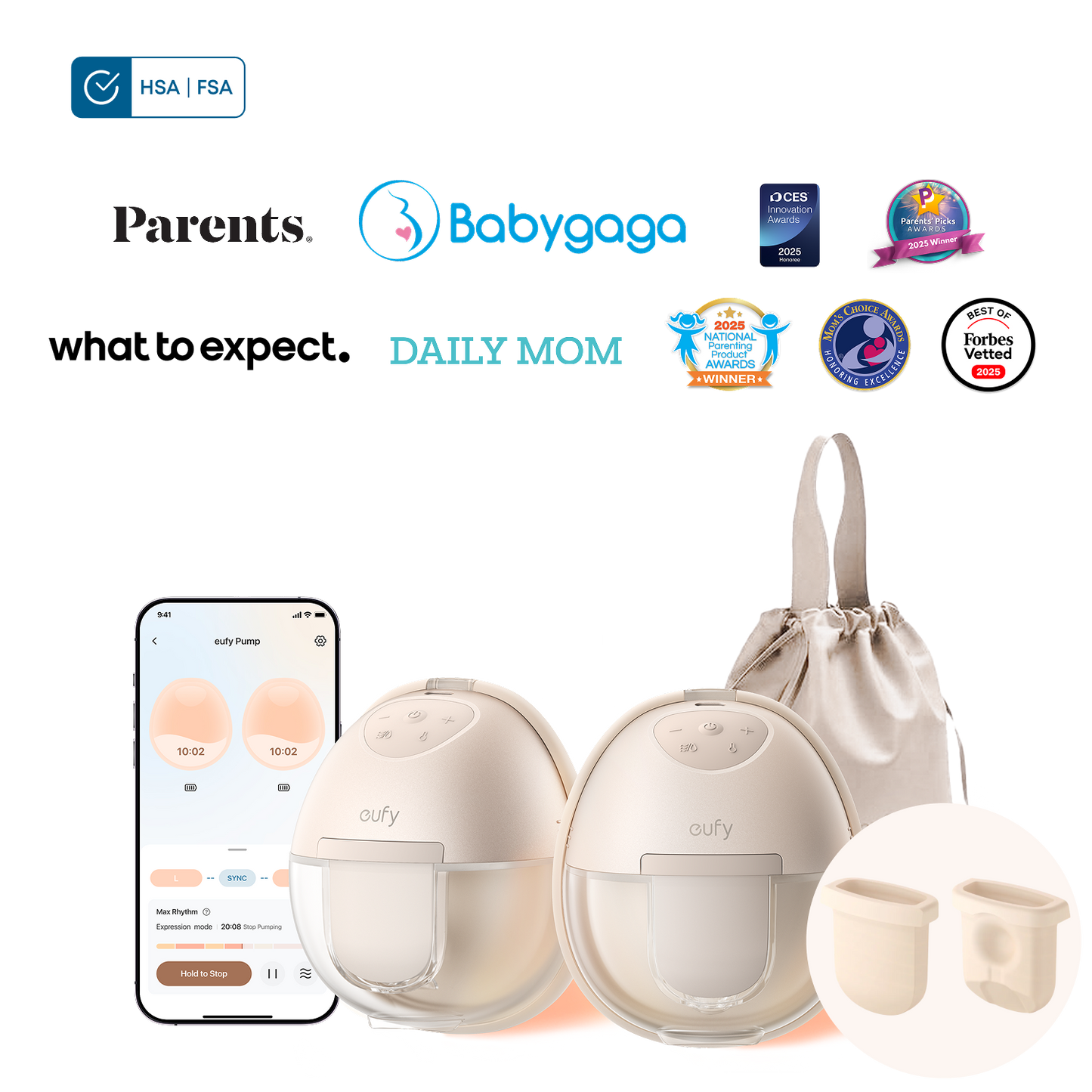 eufy Breast Pump S1 & Diaphragm (2-Pack)