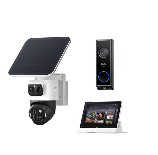 eufyCam S4 +Smart Display E10 + Video Doorbell E340