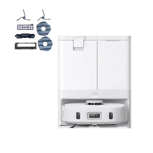 eufy X10 Pro Omni White with Replacement Parts Kit
