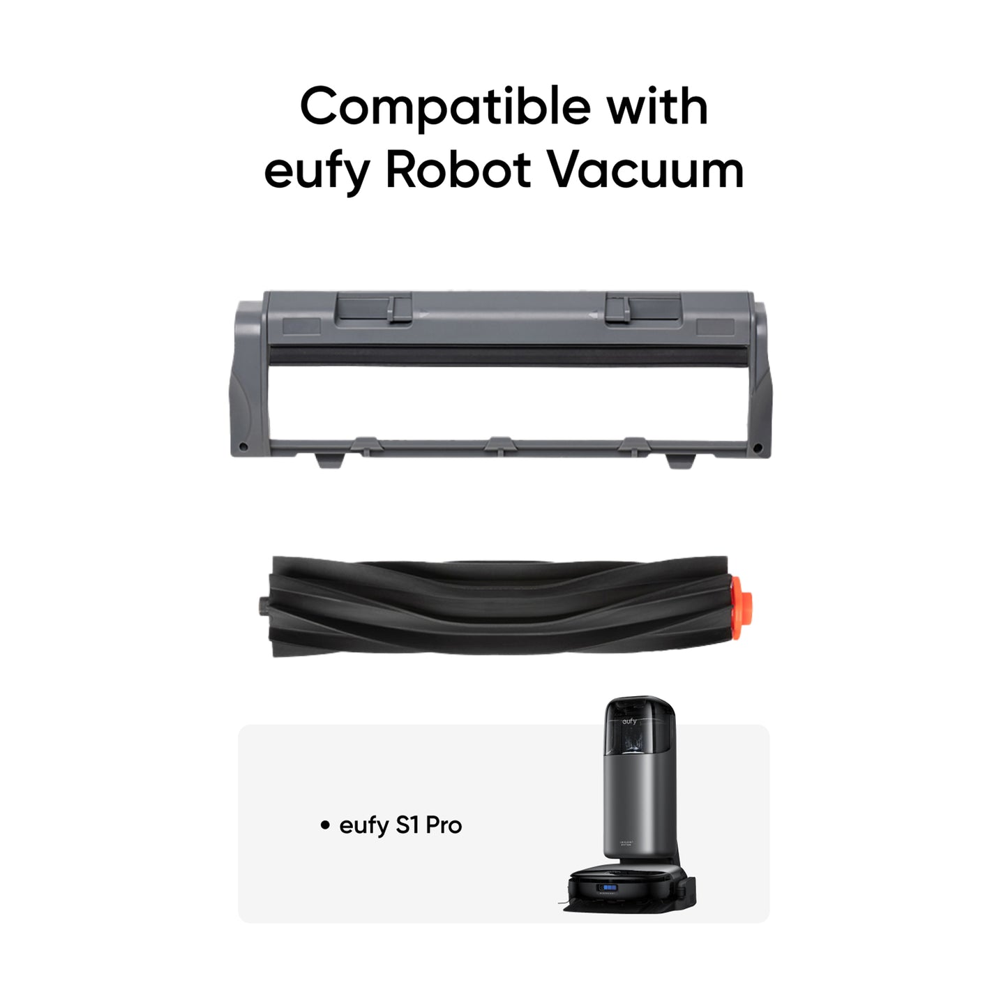 EUFY S1 PRO REPLACEMENT ROLLING BRUSH AND BRUSH GUARD SET X1