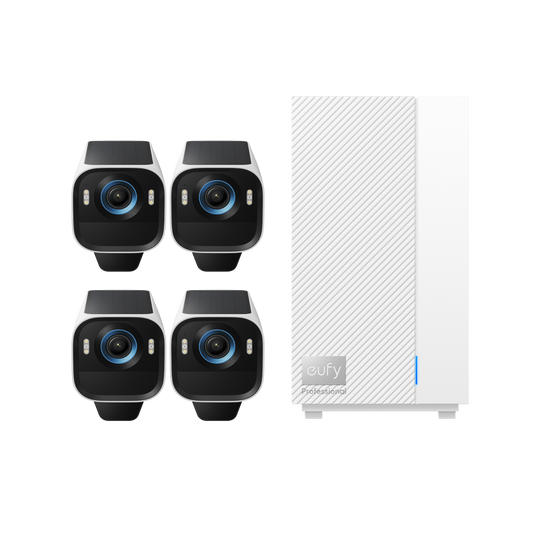 eufyCam S3 Pro Add-on Camera (4-Cam Kit)  + eufy HomeBase™ Professional S1