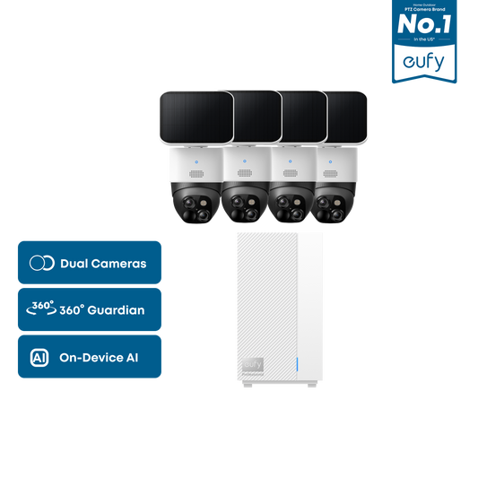 eufy SoloCam S340 (4-Cam Kit) + eufy HomeBase™ Professional S1