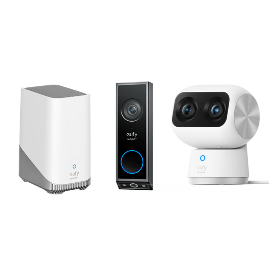 Indoor Cam S350 + Video Doorbell E340 +Homebase 3
