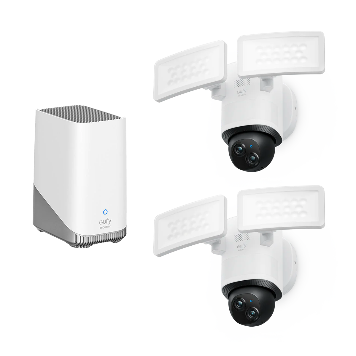 Floodlight Camera E340 (2-Cam Pack) + eufy HomeBase™ S380