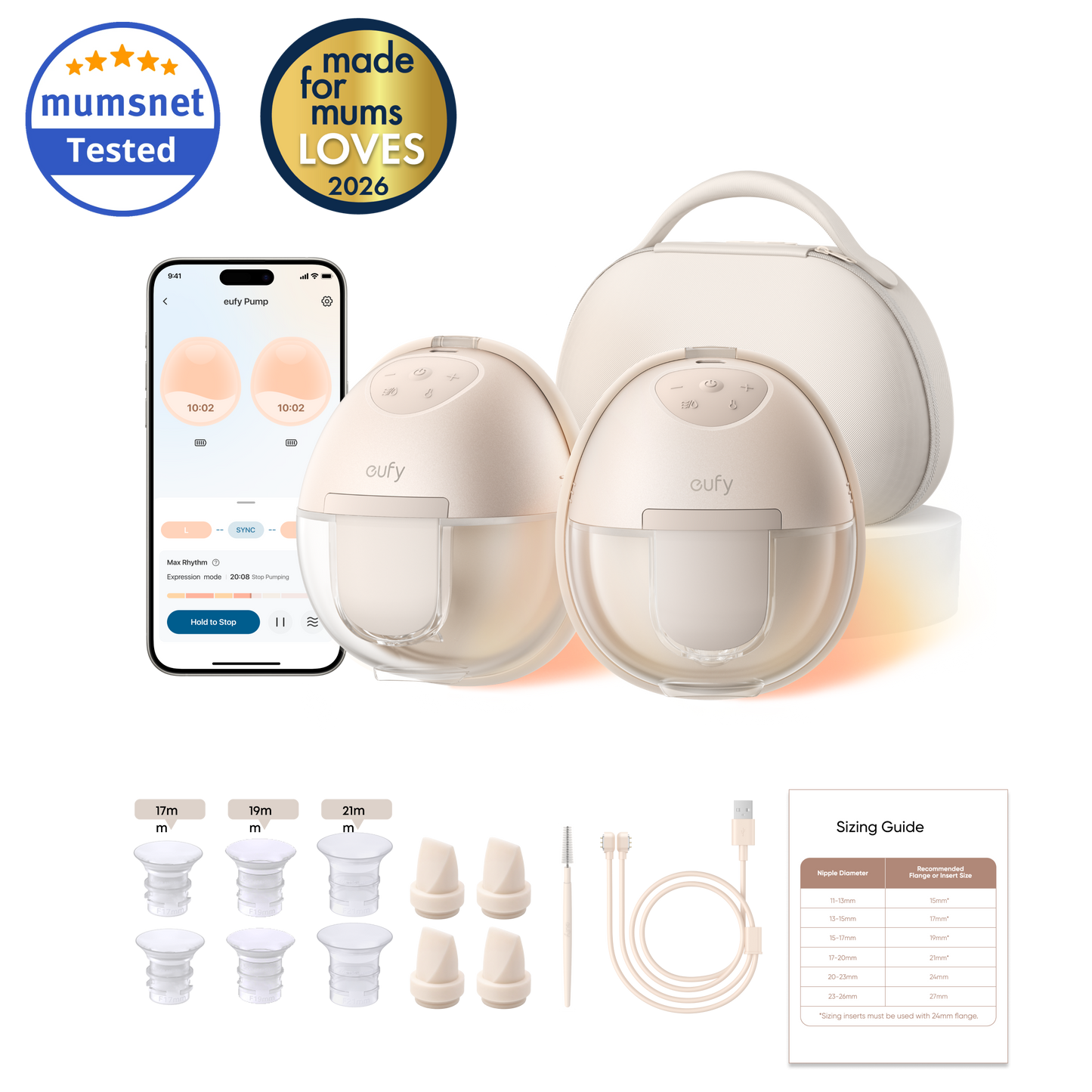 EUFY WEARABLE BREAST PUMP S1 PRO