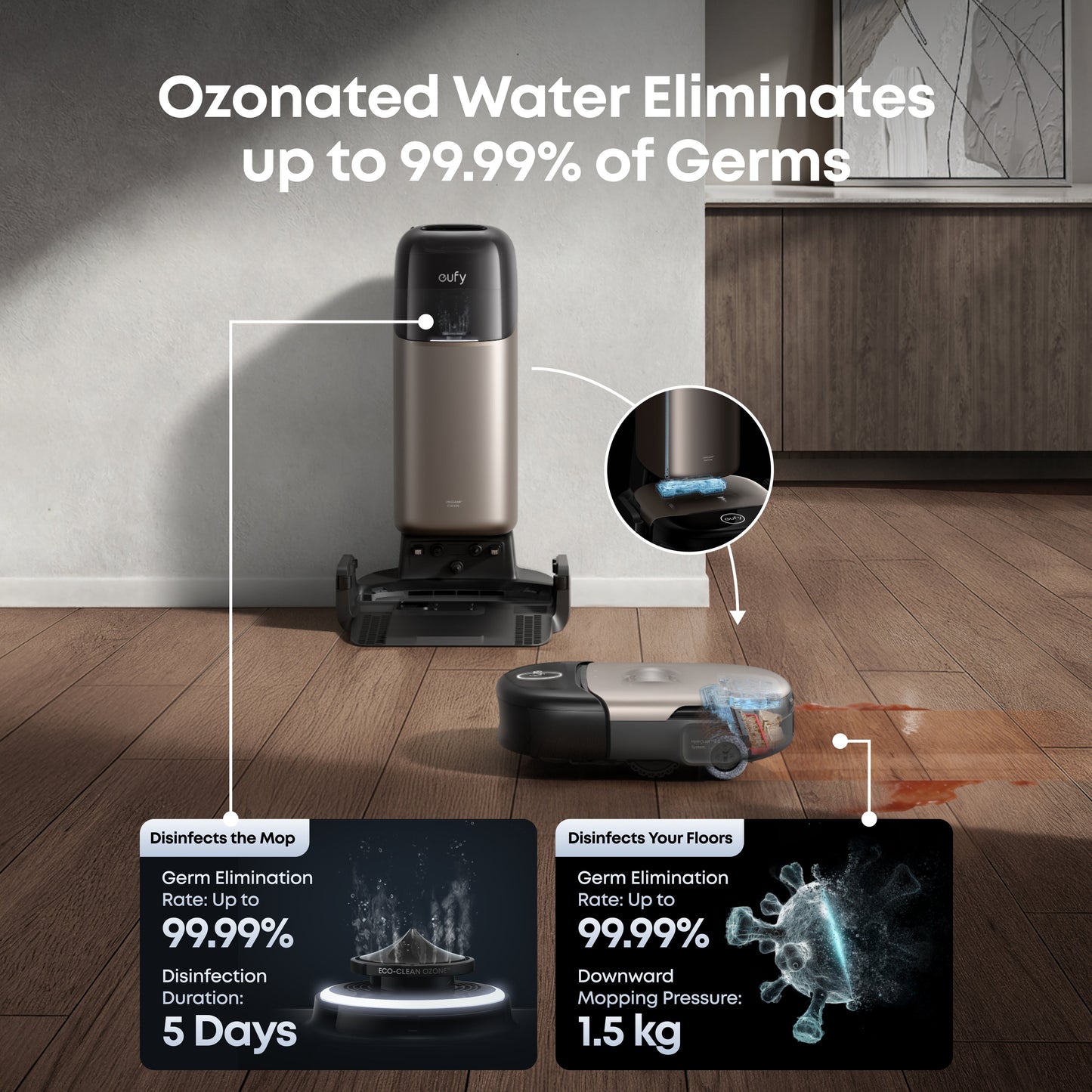 eufy Omni S2 Robot Vacuum and Mop with security camera S350 4K UHD Indoor Camera