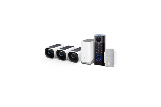 EUFYCAM 3 THREE PACK + VIDEO SMART LOCK COMBO