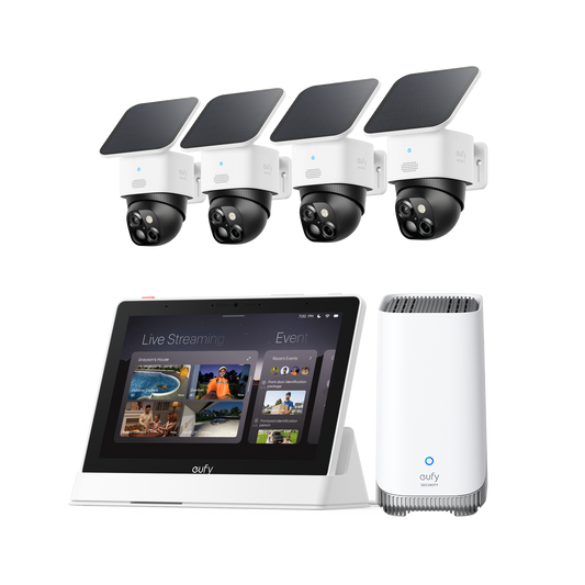 SoloCam S340  (4-Cam Pack) + HomeBase™ S380 + Smart Display E10
