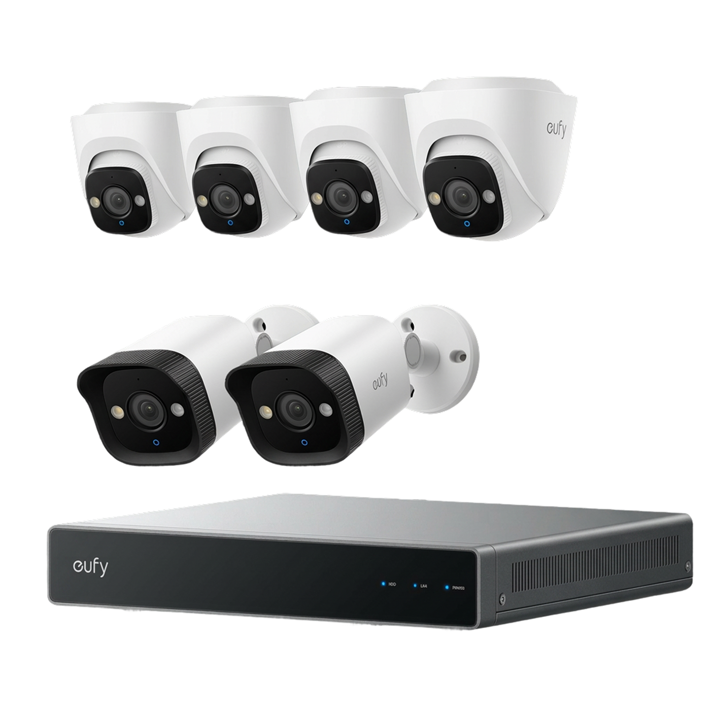 eufy PoE NVR CCTV Security System E41 (4 PoE E41 Add-on Cams) + 2 PoE E40 Add-on Cams