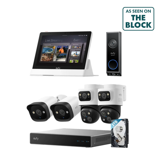 eufy S4 NVR 4-Cam System + Doorbell E340 + Smart Display E10