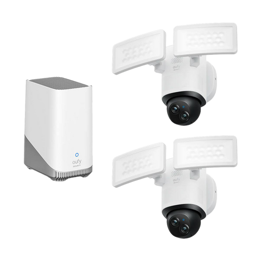 Floodlight Camera E340 (2-Cam Pack) + eufy HomeBase™ S380