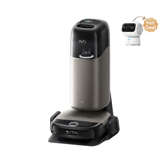 eufy Omni S2 Robot Vacuum and Mop with security camera S350 4K UHD Indoor Camera
