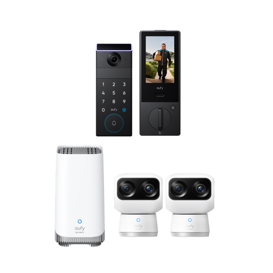 eufy FamiLock S3 Max + Indoor Cam S350 ×2 + HomeBase™ S380