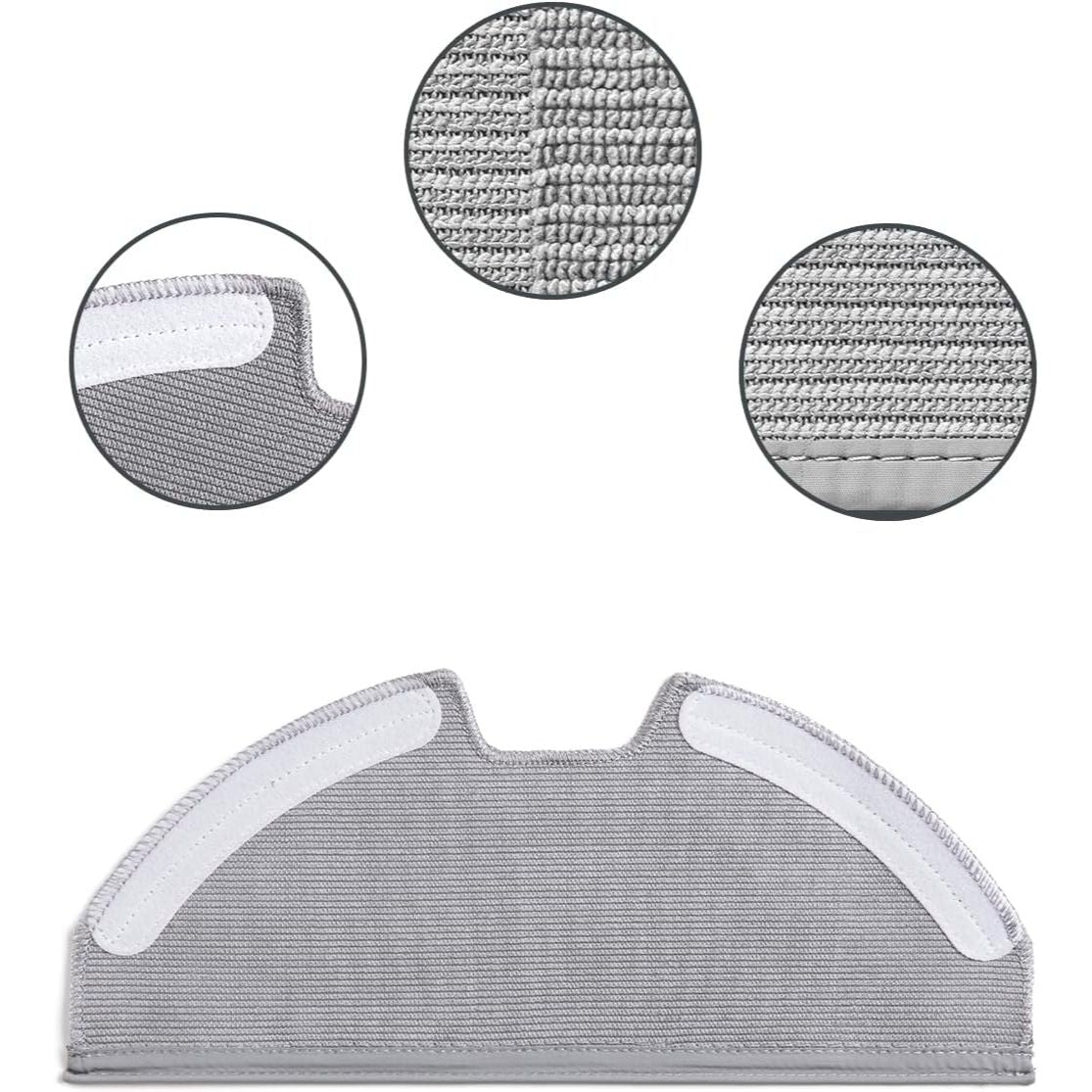 2-Pack Vacuum Mop Replacement Pads, Compatible with eufy X8 Pro Series Robot Vacuums, Washable and Reusable Soft Mopping Pad Parts Accessories